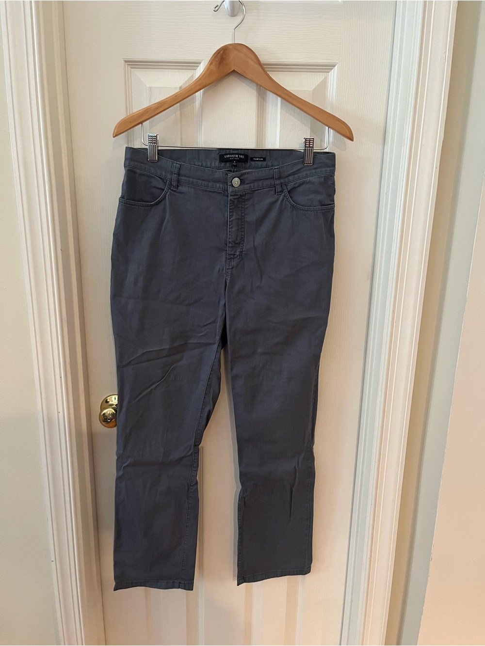 Lafayette 148 New York Women's Straight-Leg Jeans in Slate